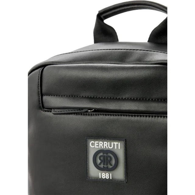 【Cerruti 1881】限量2折 義大利原裝進口 頂級小牛皮後背包 全新專櫃展示品(黑色 CEZA06413M)