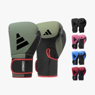 【adidas 愛迪達】COMBAT 50 高抗震透氣拳擊手套(拳擊 泰拳 格鬥 搏擊 拳套 健身 有氧)