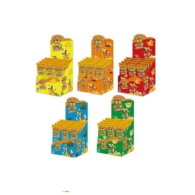 【cheetos 奇多】奇多隨口脆系列X4盒(家常起司/雞汁/玉米濃湯/海苔/2倍濃起司)