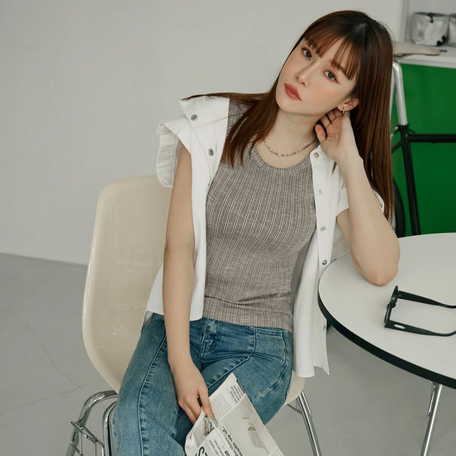 K.W. 現貨韓國朵朵花加絨保暖升級背心(共1色)優惠推薦