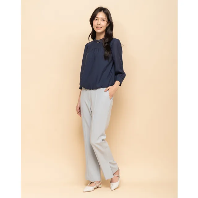【perng yuh 芃諭名品】優雅詮釋 小開衩 輕彈 直筒褲(2025 SS Collection|4A春夏新品上市)