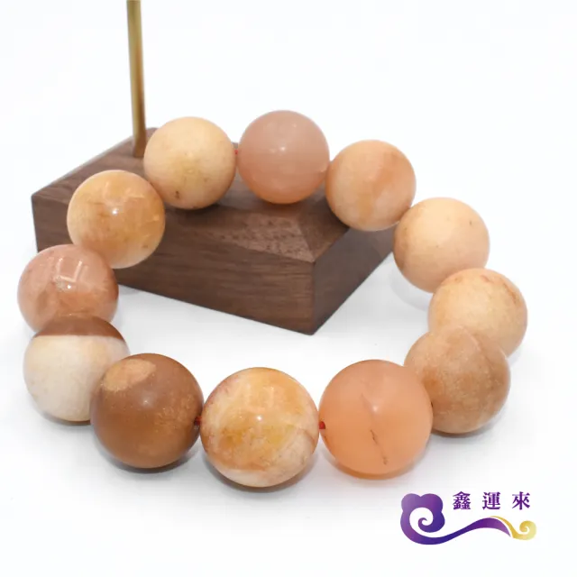 【鑫運來】◎三彩玉手珠(18mm)