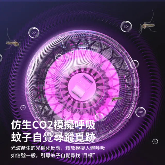 黑科技滅蚊燈 全自動智能捕蚊燈 USB充電式飯店/餐廳電蚊燈 仿生誘捕電擊電蚊拍 UV紫光捕蚊器 618
