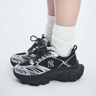 【MLB】厚底老爹鞋 運動休閒鞋 Winner Chunky系列 紐約洋基隊(3ASHWD15N-50BKS)