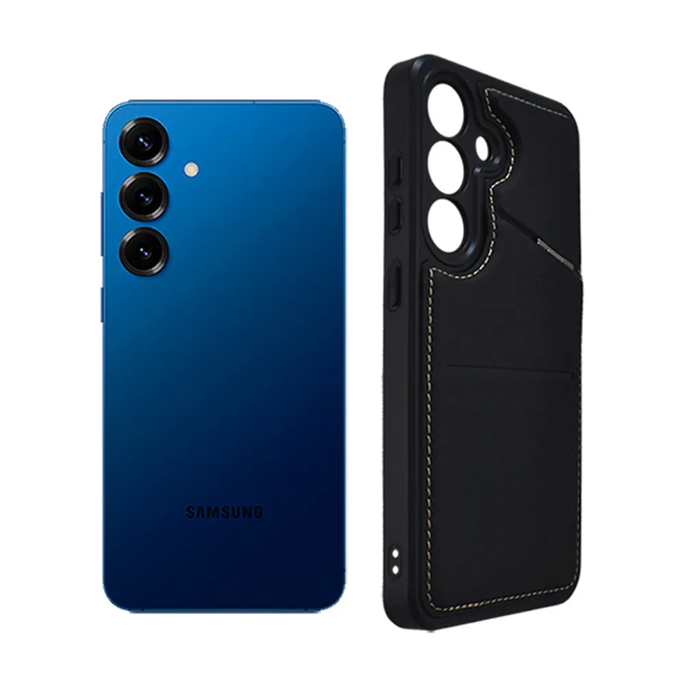 【阿柴好物】Samsung Galaxy S25+ 可插卡磁吸支架膚感防摔保護殼