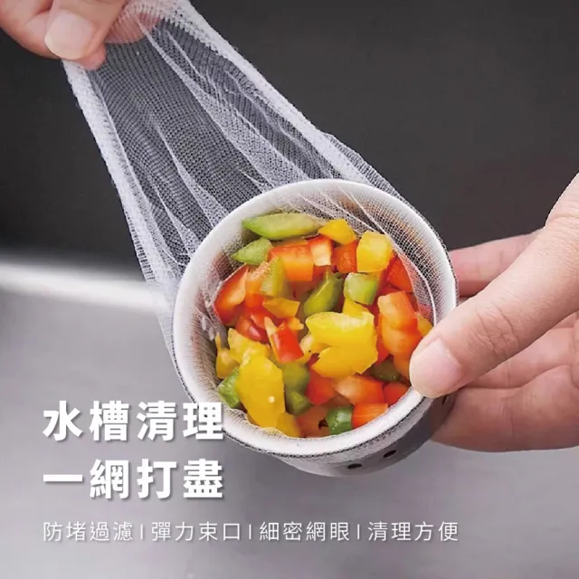 【樂邦】100入/水槽過濾網(排水孔濾網 菜渣過濾 廚餘濾網)