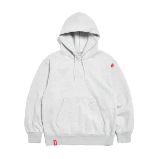 【EDWIN】男裝 加厚潮牌寬版長袖連帽T恤(銀灰色)