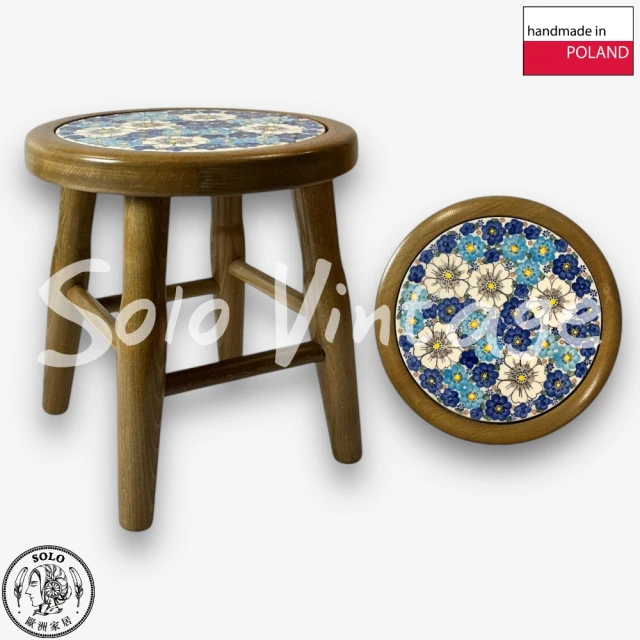 波蘭陶 Vena 波蘭陶 實木凳子 波蘭陶板凳 穿鞋凳 實木凳 手工椅 花園椅 歐洲手工製造 [高31CM]