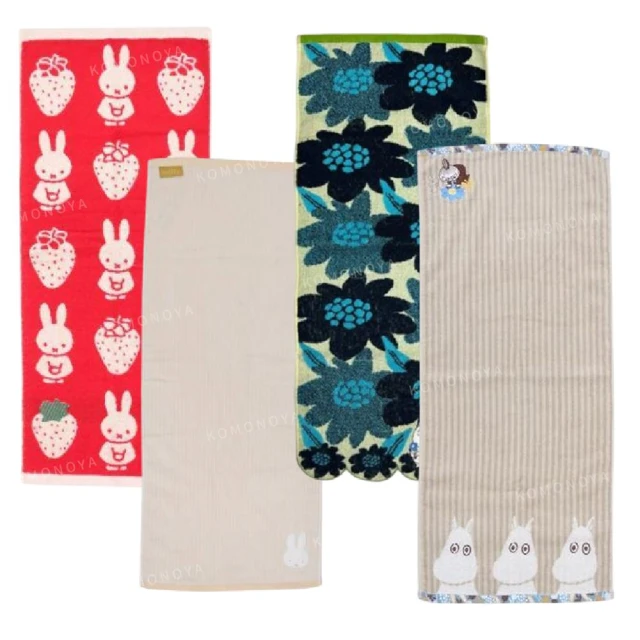 小禮堂 迪士尼 小熊維尼 奇奇蒂蒂 棉質長毛巾 34x80c