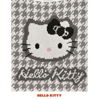 【小禮堂】雙11 Sanrio 三麗鷗 x ROOTOTE 針織斜背袋 像素款 Kitty 大耳狗 庫洛米(平輸品)