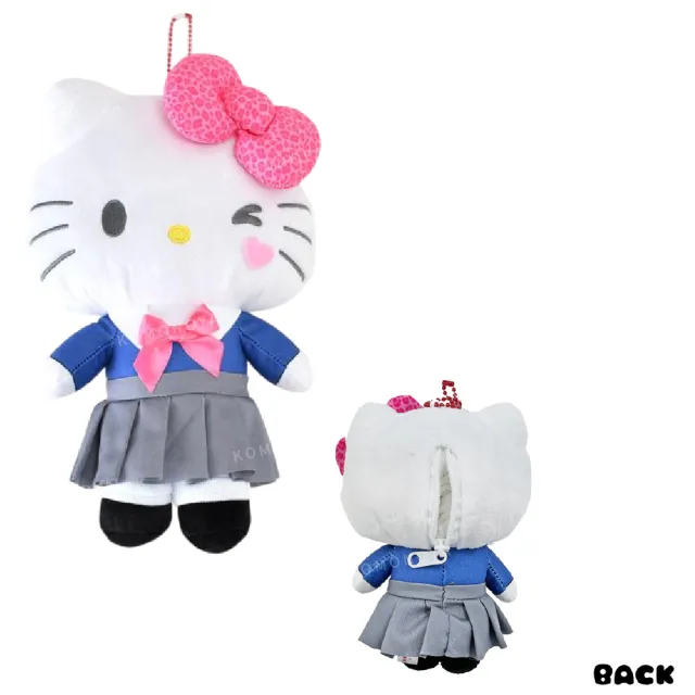 【小禮堂】雙11 Sanrio 三麗鷗 絨毛玩偶收納吊飾 M ドキドキ!令和校園物語(平輸品)