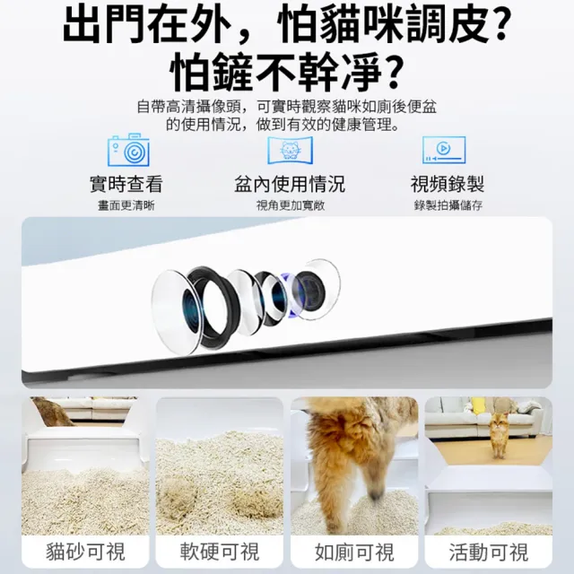 【Familiars魔寵】貓砂盆 貓砂機 視訊通話 多貓識別 殺菌消毒（Q1 PRO）輕享版(NCC權威認證/千萬責任險)