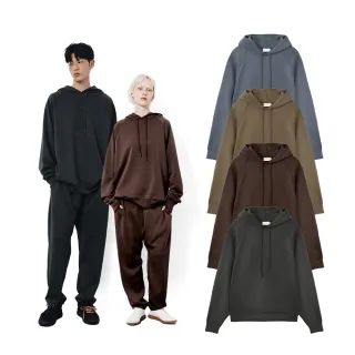 【PROJEXT】莫代爾厚磅柔膚帽Tee 親膚抗皺 維彈力 長袖帽T(男女裝/情侶裝 Tenderism Tri-dots Hoodie)