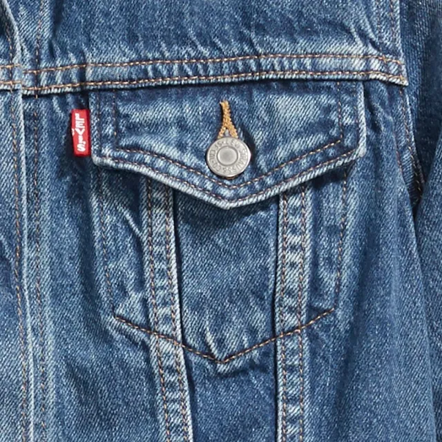 【LEVIS】女款 牛仔外套/Original經典修身版型/精工深藍染水洗/天絲棉 熱賣單品