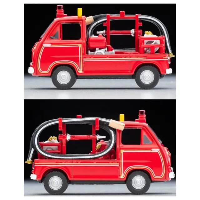 【TOMICA】TOMYTEC LV-68c Subaru Sambar Pump Fire Truck 附人偶(模型車)