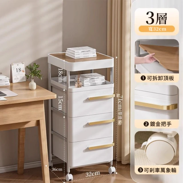 歐德萊生活工坊 韓系輕奢文件收納櫃 - 五層(收納櫃 整理箱