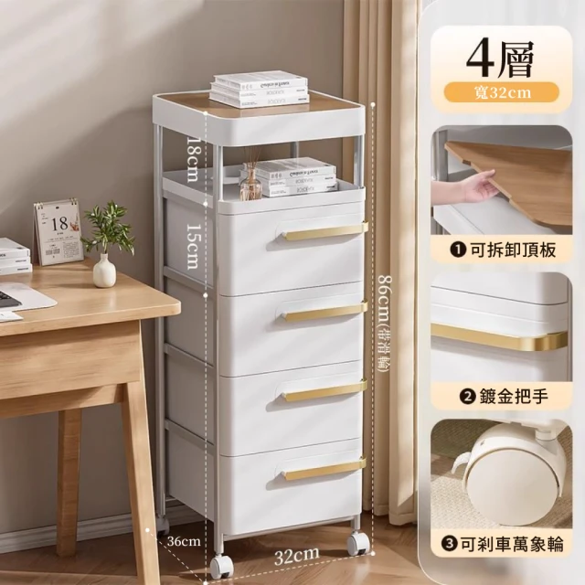 歐德萊生活工坊 韓系輕奢文件收納櫃 - 五層(收納櫃 整理箱