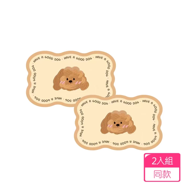 E-Life 可愛風軟式珪藻土地墊40X60cm(同款2入組)