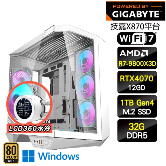 技嘉平台 R7八核GeForce RTX 4070 Win1