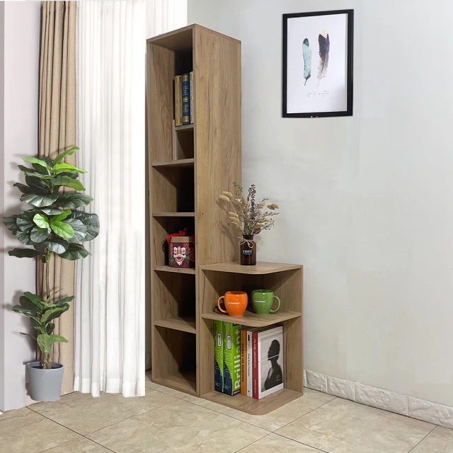 ONE 生活ONE 生活 新款-A4二層轉角櫃/可調高度角落櫃/隙縫櫃(新款-可調整高度二層轉角櫃/收納櫃/系統櫃同款色)