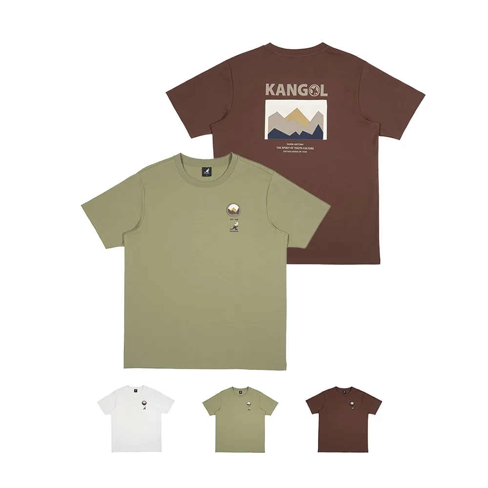 【KANGOL】袋鼠  山系圖騰短T 65251009