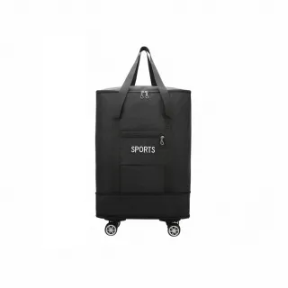 【South Life】交換禮物 大容量旅行托運包(擴充收納袋 旅行袋 行李購物車 摺疊擴充包 宿舍打包 帶輪