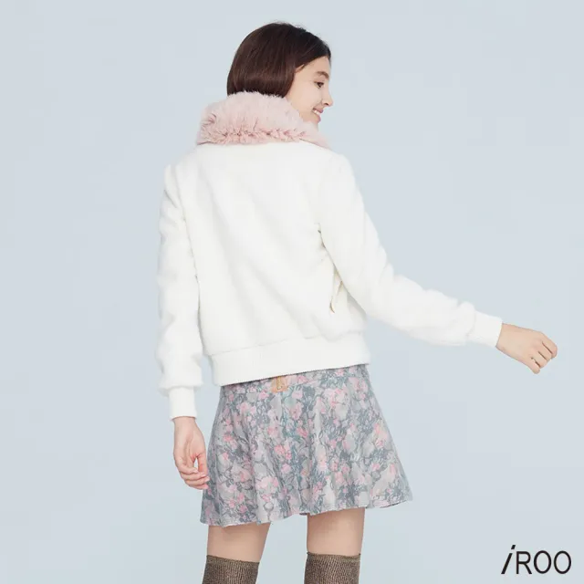 【iROO】優雅花卉短裙