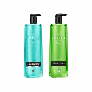 即期品【Neutrogena 露得清】超值2入-Rainbath沐浴露473ml(海洋清香/洋梨綠茶)