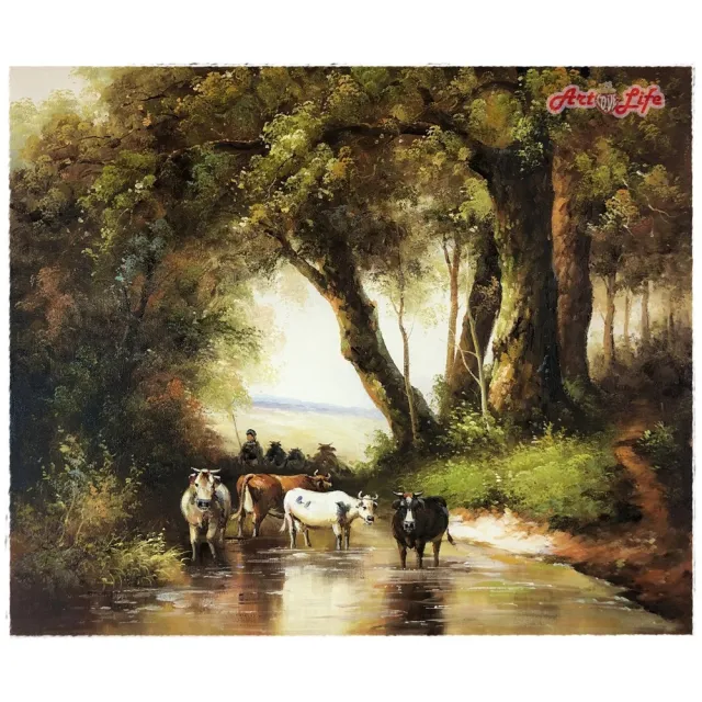 【ArtLife 藝術生活】A011高級手繪油畫_風景_50x60cm(五行風水畫、打造居家好運宅、手繪系列、擺飾畫)