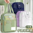 【MUAN】大容量透明網紗補習袋 手提試卷文件收納袋 課輔袋資料袋(公事袋/文件袋/補習袋/萬用袋)