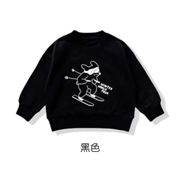 【橘魔法】卡通棉絨長袖上衣(長袖 衛衣 圓領 刷毛 厚款 男童 兒童 童裝)