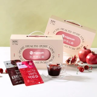 【Mippeum美好生活】非濃縮100%果汁70mlx2盒(共60入;酸櫻桃汁/ABC綜合蔬果汁任選)