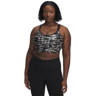 【UNDER ARMOUR】UA 女 Continuum 印花中衝擊運動內衣_1372560-203(黑色)