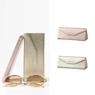 【Premium Authentic】PA．折疊收納皮革眼鏡盒-香檳系列任選-附彩盒(PA 真皮 眼鏡盒 送禮)