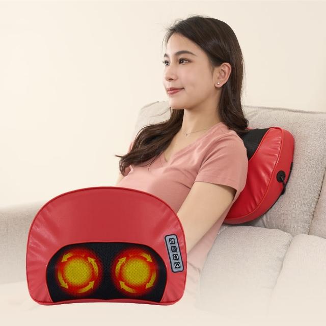 【MRF 健身大師】月彎彎16顆溫熱頭舒眠按摩枕