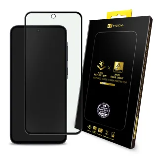 【hoda】Samsung Galaxy S24FE/A55/A35 共用款 AR抗反射抗藍光玻璃貼(德國萊因RPF20認證)