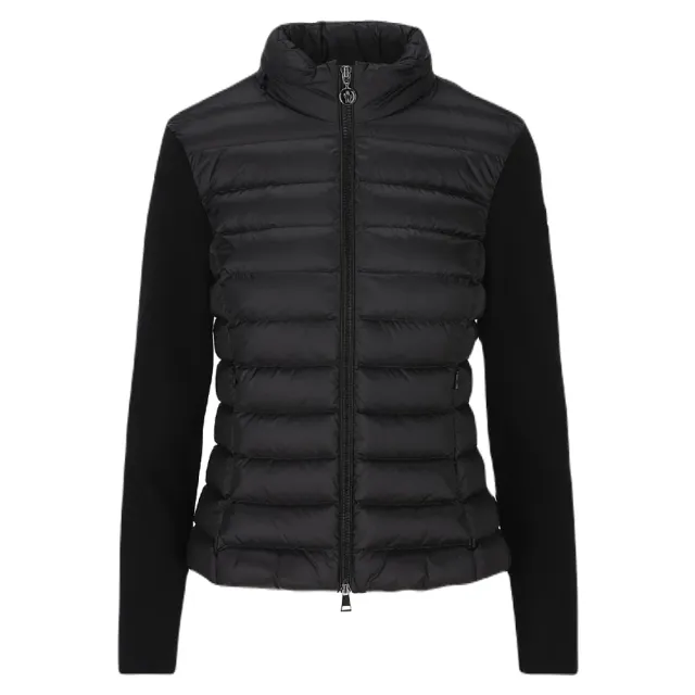 【MONCLER】女款 前襟羽絨羊毛拼接外套-黑色(0號USA-XS、1號USA-S、2號USA-M、3號USA-L)
