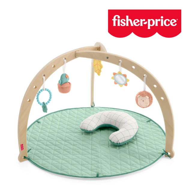 【Fisher price 費雪】木製叢林寶寶健身器(寶寶安撫/嬰兒玩具/彌月禮/新生兒)