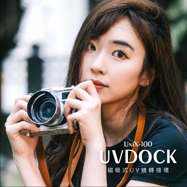 【SUNPOWER】UniX-100 UVDock 磁吸式UV鏡轉接環(富士X100系列專用遮光罩 磁吸濾鏡轉接環)