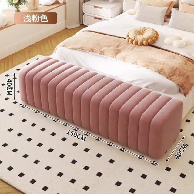 【XYG】家用臥室軟包床尾凳150*40cm長方形沙發邊凳換鞋凳(床尾凳/沙發腳凳/換鞋凳)