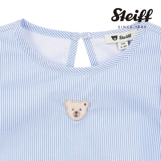 【STEIFF】熊頭童裝 蝴蝶袖無袖T(短袖上衣)
