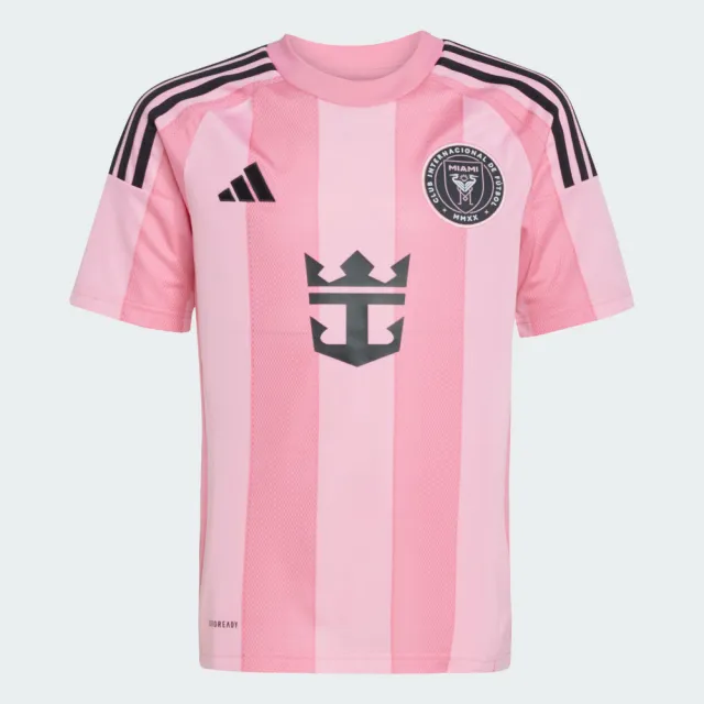 【adidas 愛迪達】INTER MIAMI CF 短袖上衣 T恤 吸濕排汗 童裝 JJ1391
