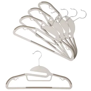 【NITORI 宜得利家居】不傷衣領薄型衣架 5入 FL01(薄型衣架 衣架)