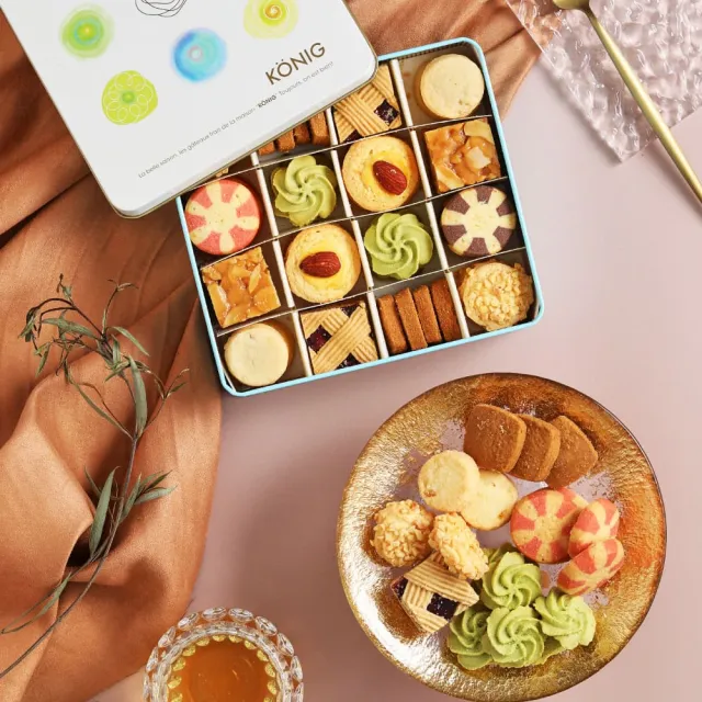 【金格食品】香榭餅乾鐵盒3盒組(伴手禮/餅乾禮盒)