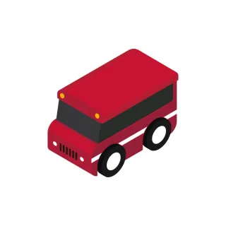 【Qbi 塊樂方程式】擴充系列-帥氣迴力巴士