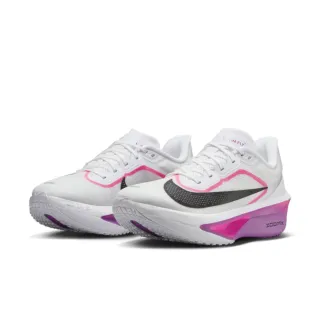 【NIKE 耐吉】運動鞋 慢跑鞋 跑鞋 路跑 女鞋 W ZOOM FLY 6 白 紫 輕盈 回彈 抓地力 競速(FN8455101)
