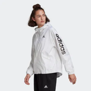 【adidas 愛迪達】ESSENTIALS 連帽外套 女 GL0647