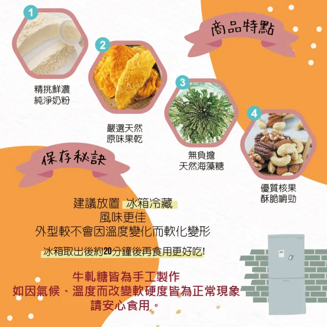 【甜園】新年禮盒 愛文芒果牛軋糖 圓滿禮盒400gx1盒軟牛軋糖(拜訪客戶/禮盒優惠/十大伴手禮/走春首選)