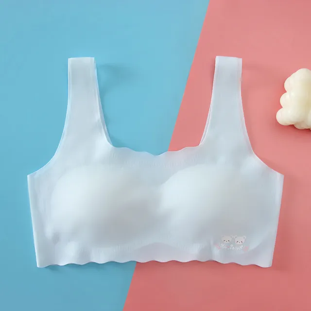 【chiao!Babe 俏寶貝】1件組 高彈力冰絲無痕內衣(M-L/成長型內衣/無鋼圈/學生/兒童/少女/5色)