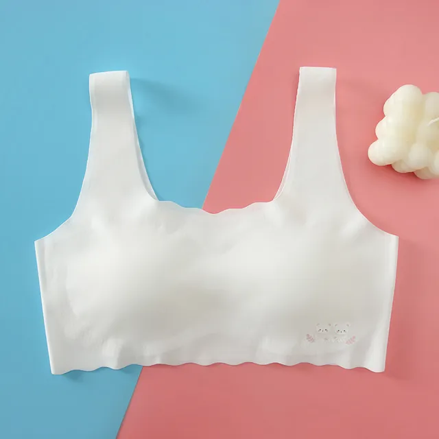 【chiao!Babe 俏寶貝】1件組 高彈力冰絲無痕內衣(M-L/成長型內衣/無鋼圈/學生/兒童/少女/5色)